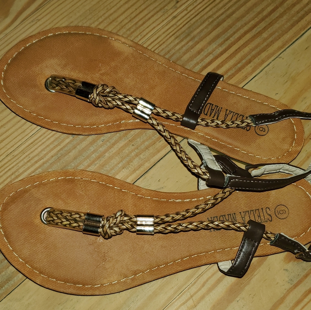 STELLA MADDEN SANDALS, SIZE 6